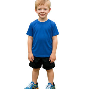 Nike Tiempo Legend 9 Kids 12C Blue Swoosh Indoor Soccer Shoes Court Sneakers